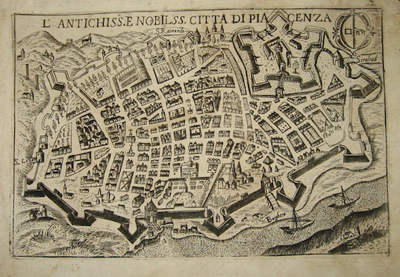 Bertelli Pietro (1571-1621) L'antichiss. e nobilss. città  di Piacenza 1629 Padova 